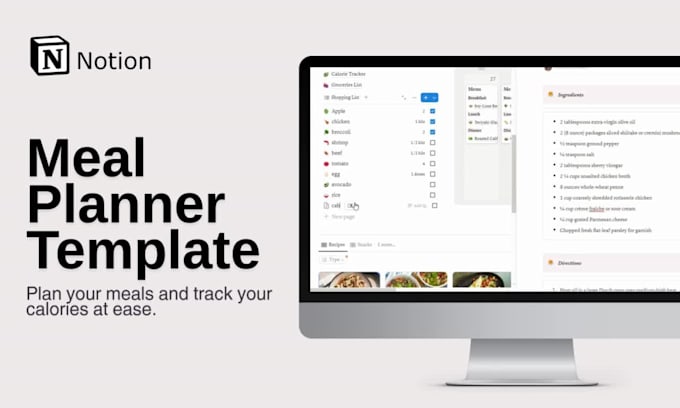 give you notion meal planner template