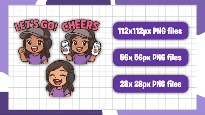 create custom twitch emotes, logo, etc