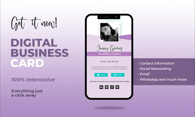 create an interactive business card