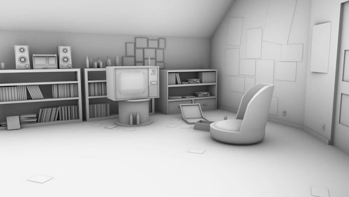 create props and objects in 3d