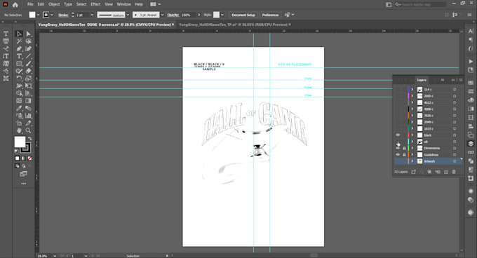 do halftone and spot color separation for screen print dtf dtg