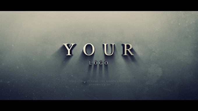 make a cinematic and 3d logo reveal