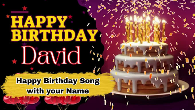 create a personalized happy birthday song with any name
