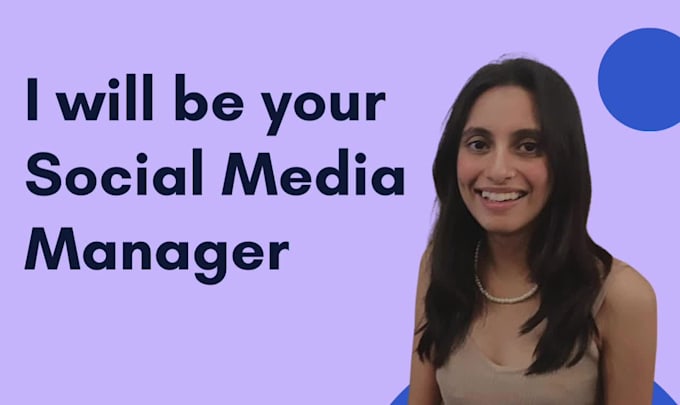be a social media manager