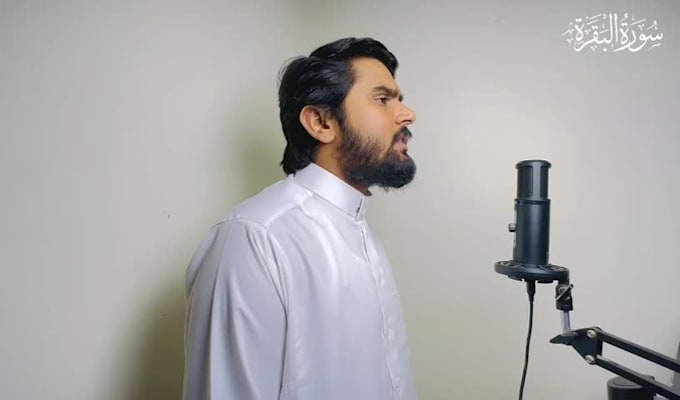 perform soulful quran and do professional audio editing