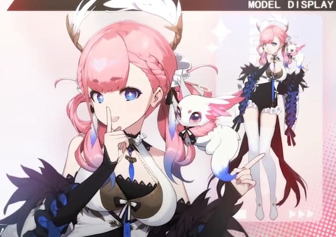 draw and rig live2d vtuber model, 2d vtuber rigging, 2d avatar, vtuber model