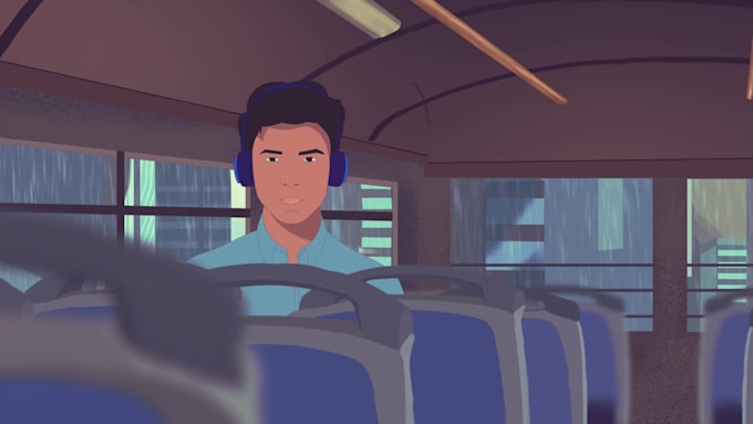 create lofi animated video animation for your music video