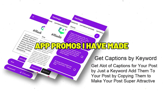 create promo video for app website and game