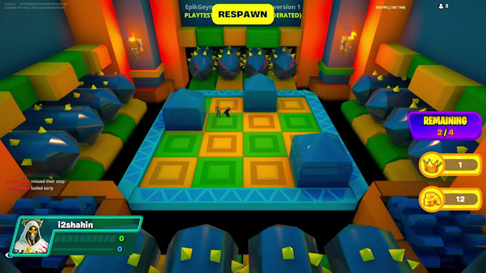 write all the code you need for your fortnite island