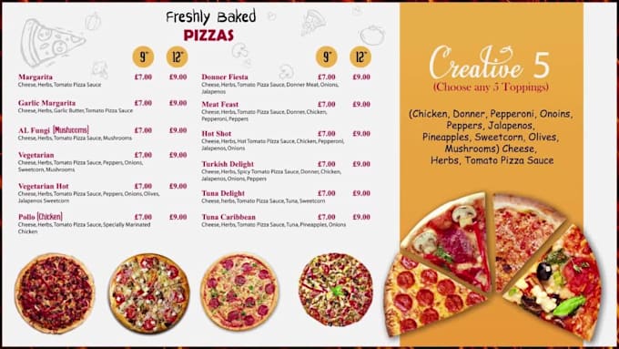 design modern digital menu, animated menu