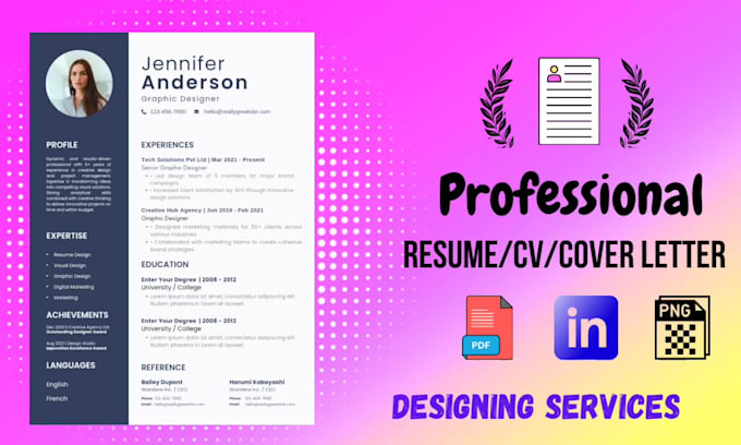 Create ats friendly resume design, cover letter and cv writing service ...