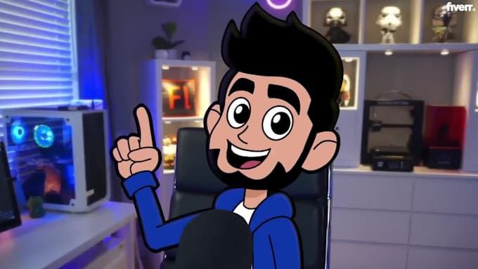 create 2d adobe character animator puppets, puppet video