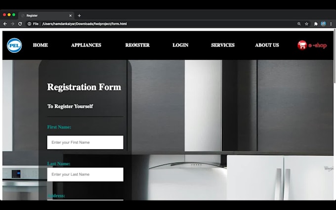 Do frontend development using html,css and java by Hamdankalyar104 | Fiverr