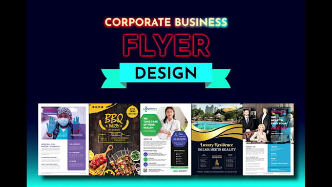 design creative unique professional corporate business flyer
