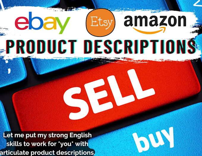 provide articulate product descriptions for amazon, ebay, etsy etc
