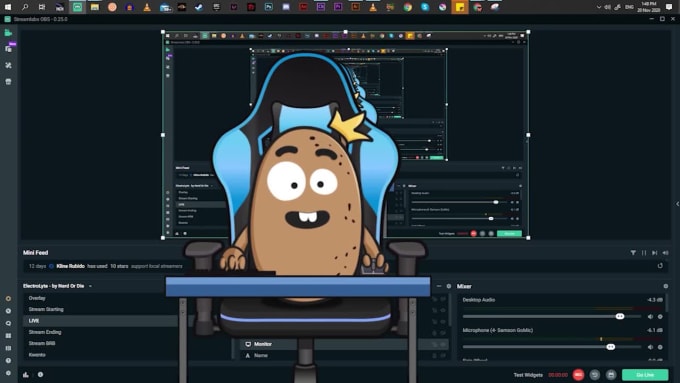 Game Streaming on Twitch with a Live Avatar (Adobe Character Animator)