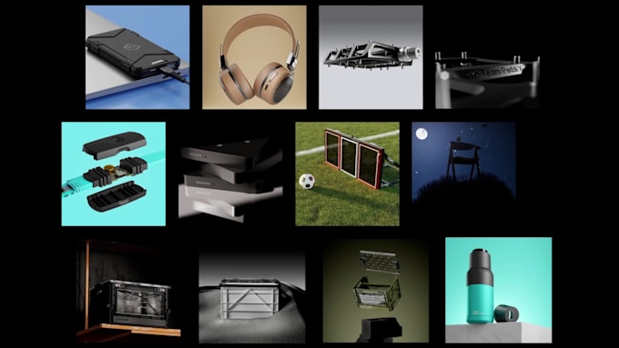 do 3d photorealistic product image rendering and modelling of your design