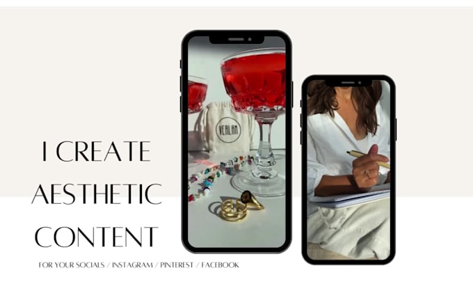 create aesthetic content for your socials, reels