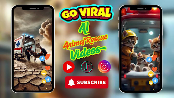 create viral ai animal rescue videos ai pet content  ai cat and dog rescue