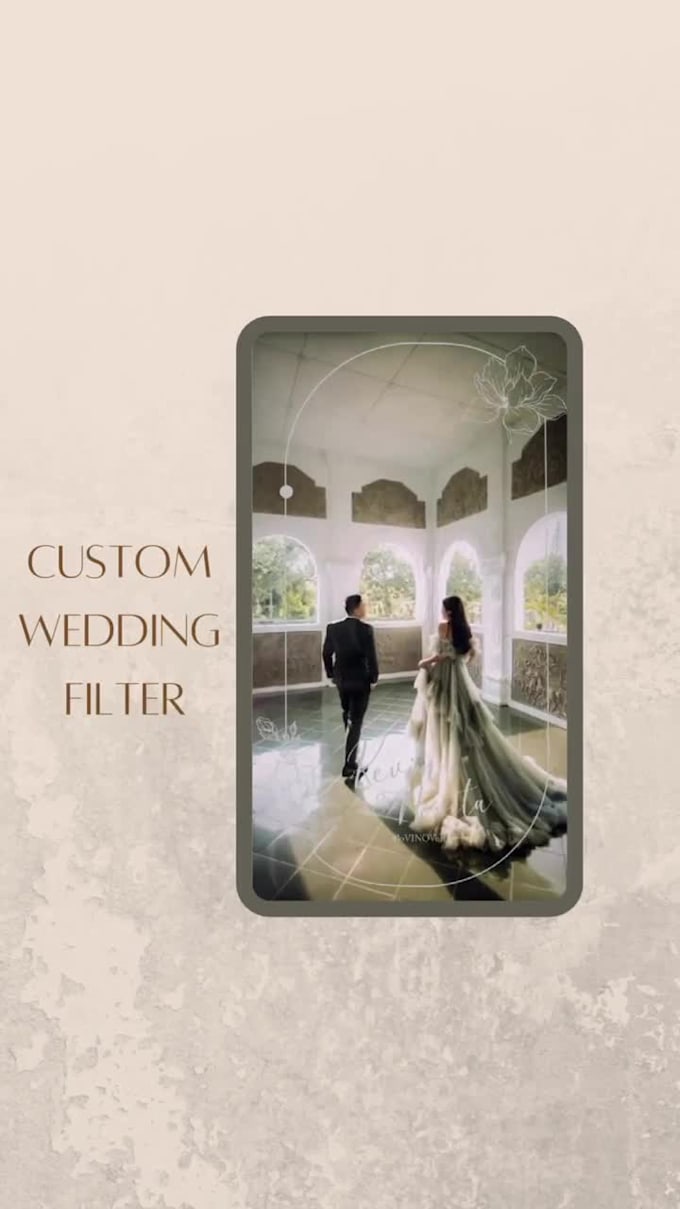 design custom wedding filter for instagram