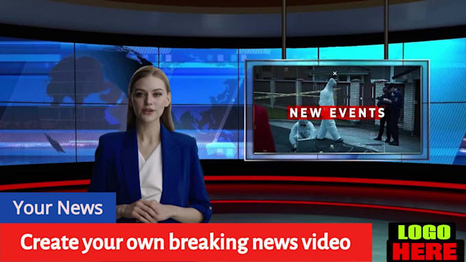 create a breaking news video with ai spokesperson in all languages