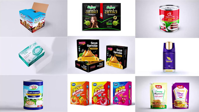 do premium product label, box package, pouch bag design