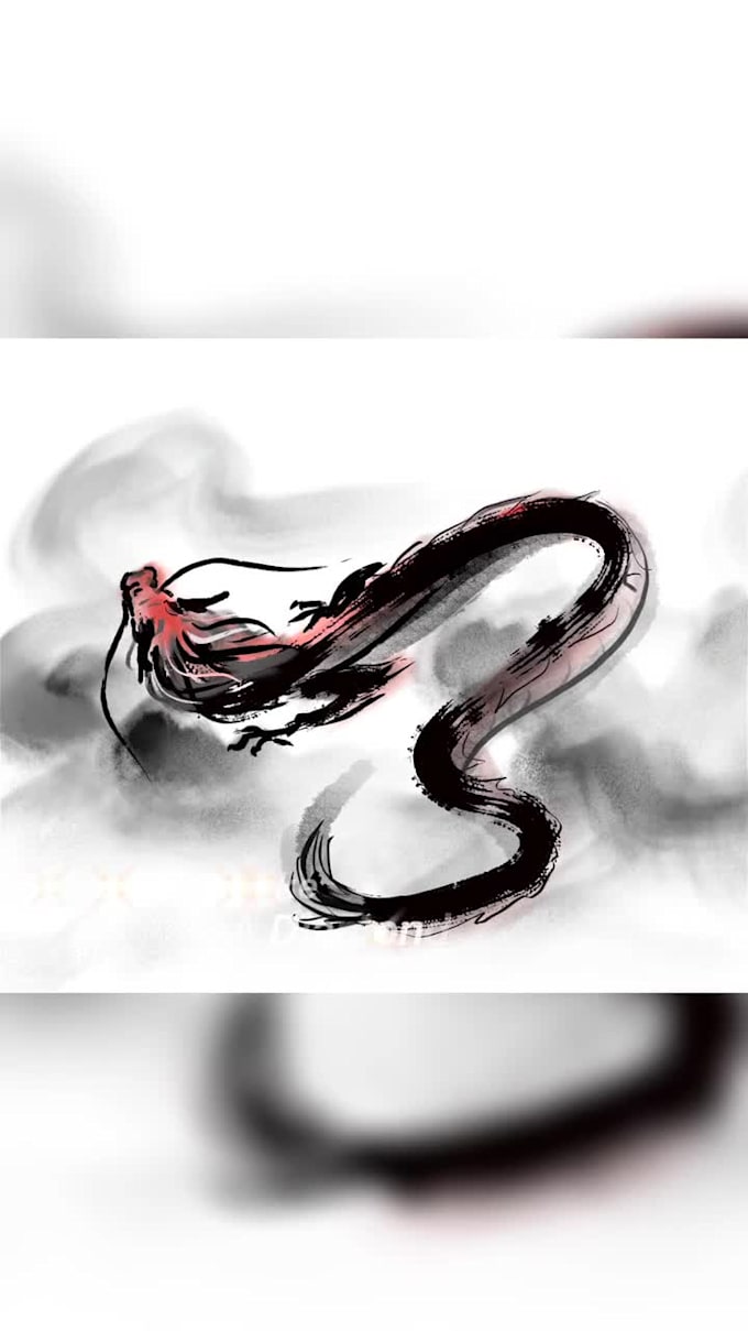 draw traditional chinese flowers painting for you