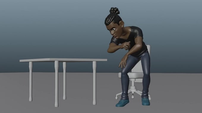 make maya animation with your 3d character