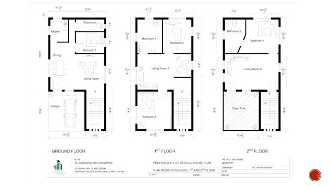 design, redraw house plan or floor plan in autocad