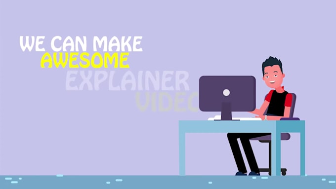 create 2d animation video or 2d animated explainer video and infographic