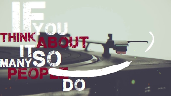 create custom, cinematic, modern lyrics and hd animation video
