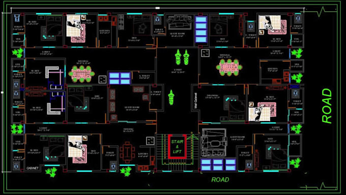 design and redraw your 2d and 3d house plan using autocad