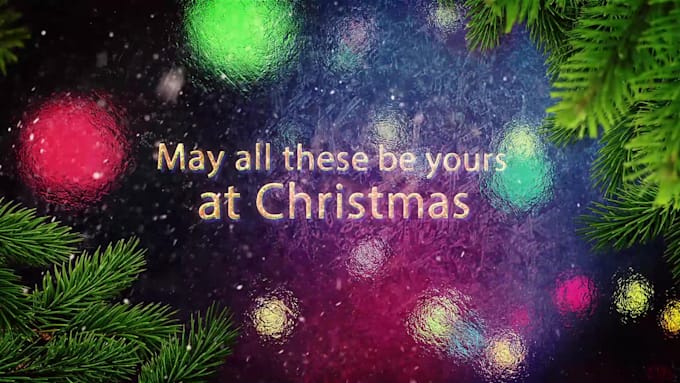 do a christmas and new year greeting video
