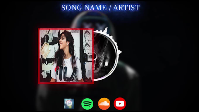 create exotic music visualizer and lyrics video for you