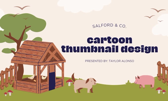 do draw cartoon youtube thumbnail