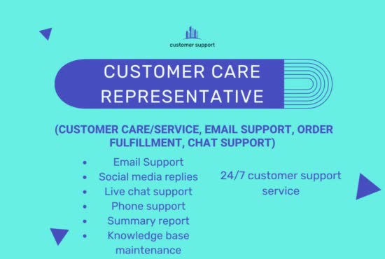 your online customer care representative