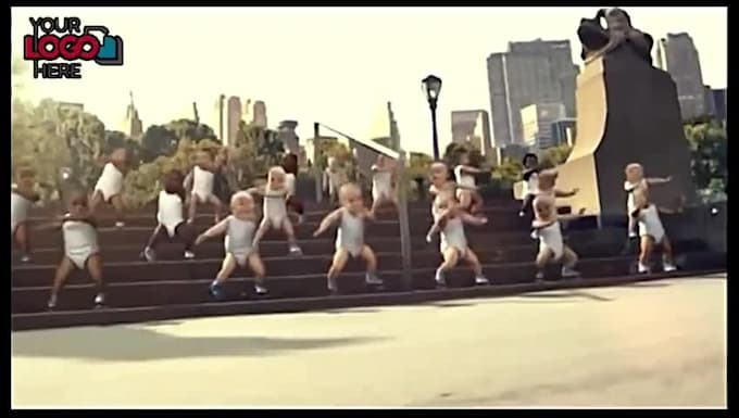 put your text in this awesome kids dancing animation video