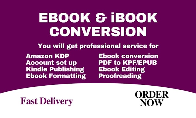 convert word to pdf, PDF to kpf amazon kindle, to epub manuscript for publishing