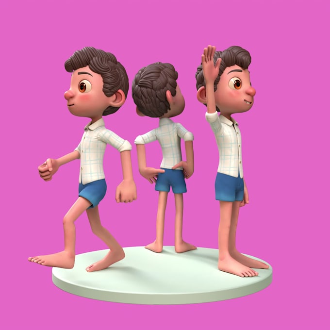 make custom 3d stylized characters for games and movies