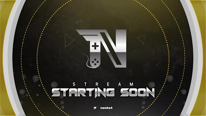 create animated brb, intro, static offline, end screen for twitch or youtube