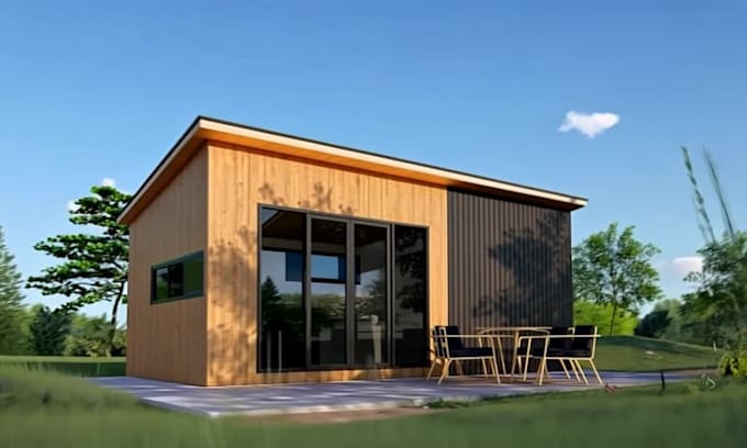 create shipping container homes, apartment, hotels in 3d