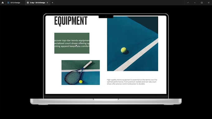 do UI design for your website in figma