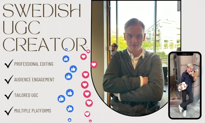 be your swedish male ugc creator