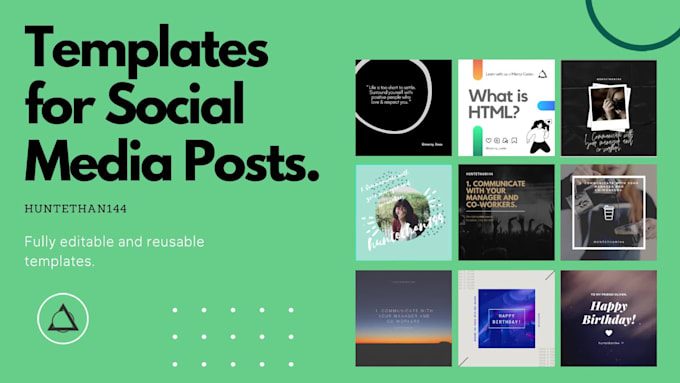 design canva templates for your social media posts according to your needs