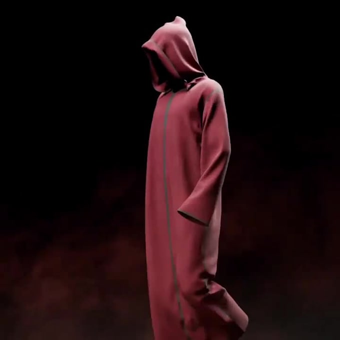 create 3d cloth simulation, cloth simulation, dust particle simulation