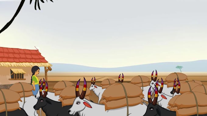 create a 2d character animation for you