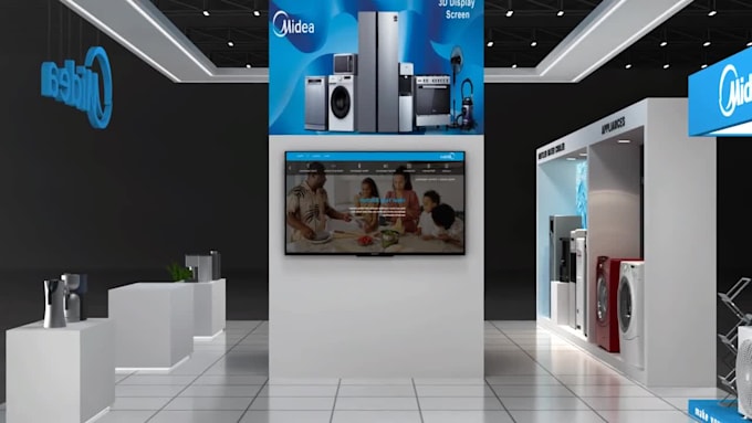 design 3d exhibition stand, trade show booth, kiosk for you