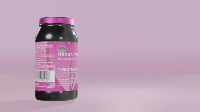 do realistic 3d supplement animation ad
