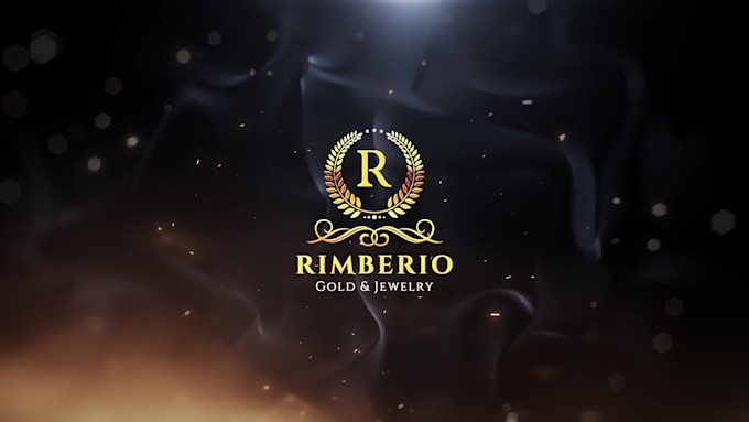 make luxury 3d animated logo video and youtube intro video