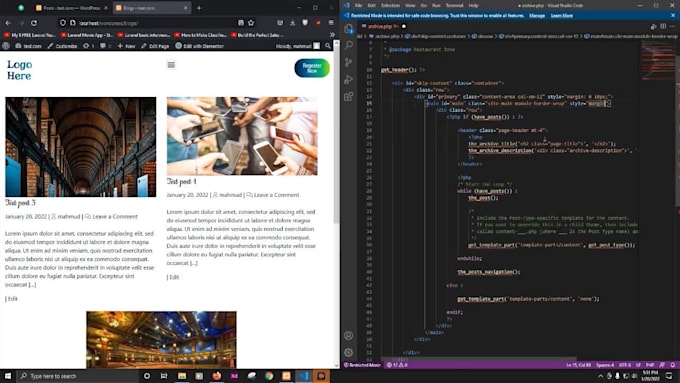 design an advanced fast portfolio using wordpress